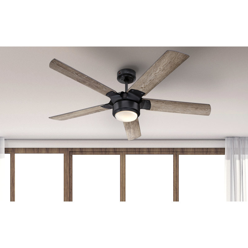 17 Stories 132 cm LED-Deckenventilator Carrocci mit Fernbedienung